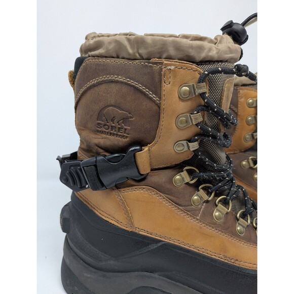 Sorel Conquest Waterproof Winter Men\'s Boots Size 7 Thermolite Brown Leather main image 7